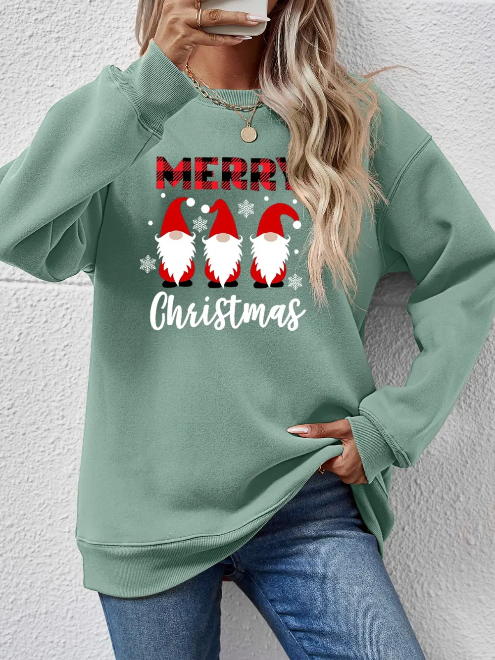 MERRY CHRISTMAS Long Sleeve Sweatshirt, image 19