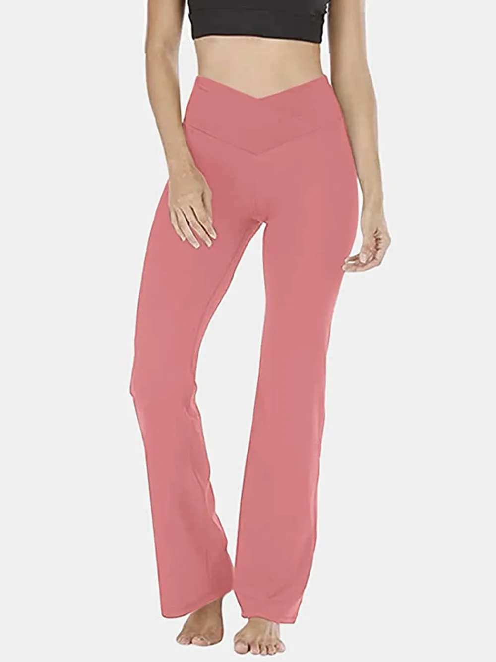V-Waist Bootcut Long Pants, image 19