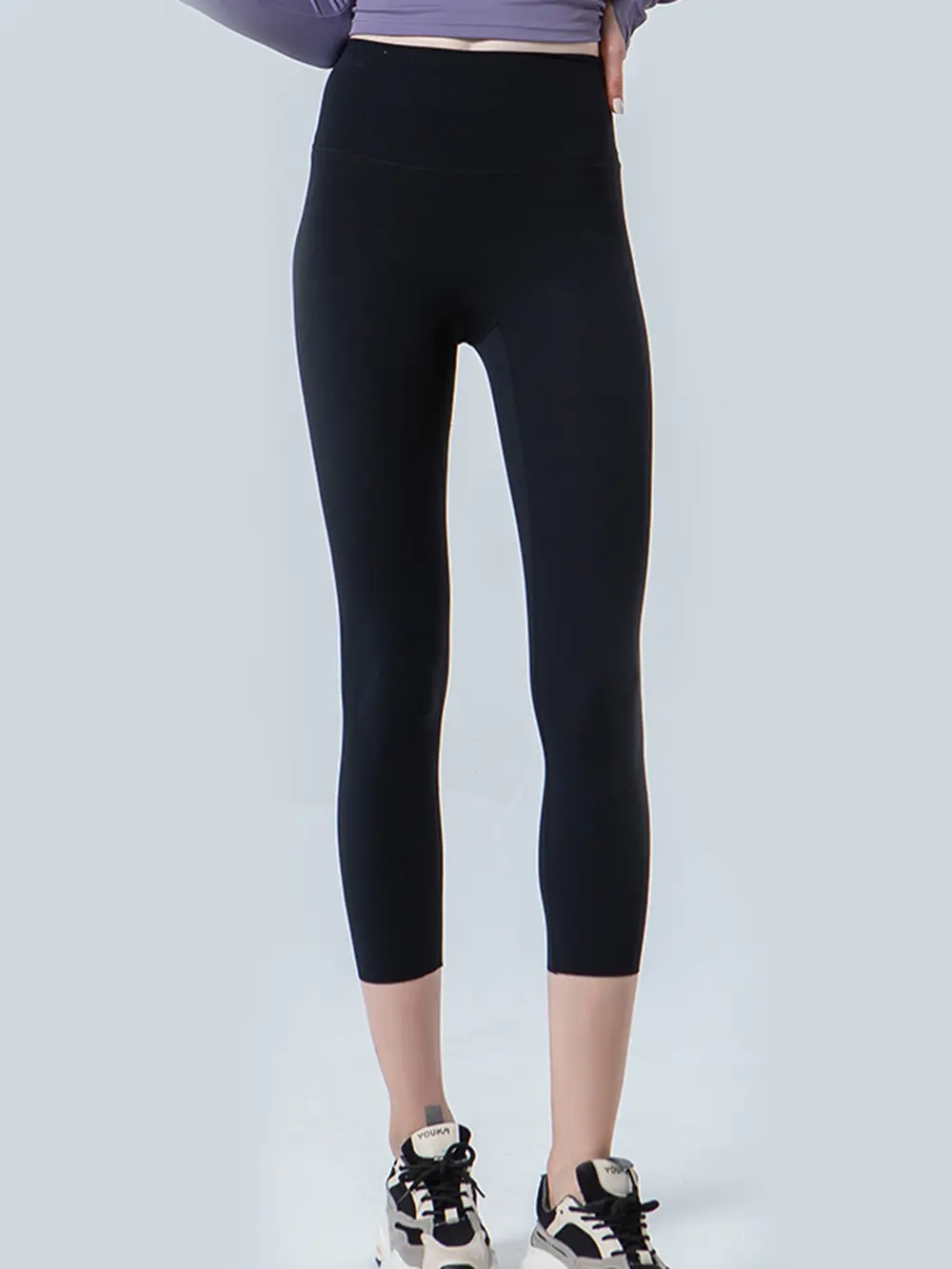 Wide Waistband Cropped Sports Leggings, image 8