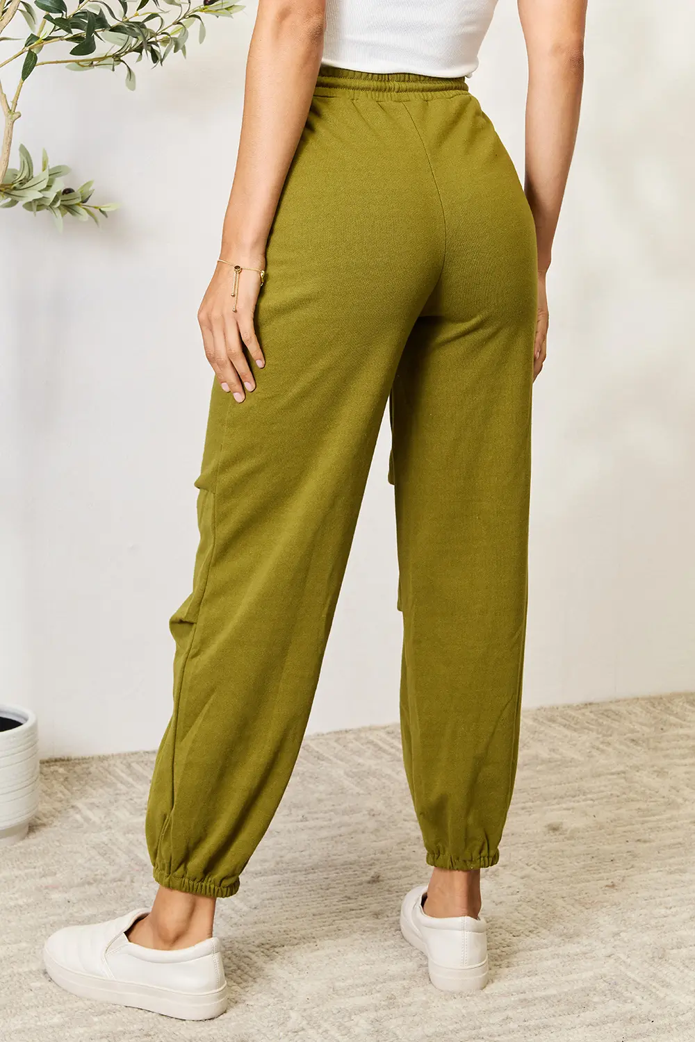 Full Size Drawstring Sweatpants with pockets, image 4