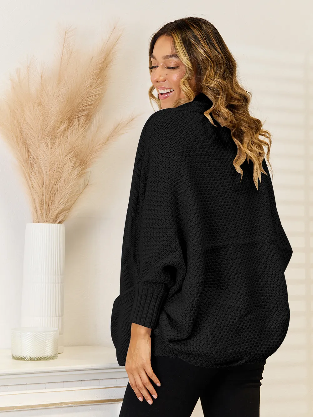 Open Front Cardigan with Pockets, image 5