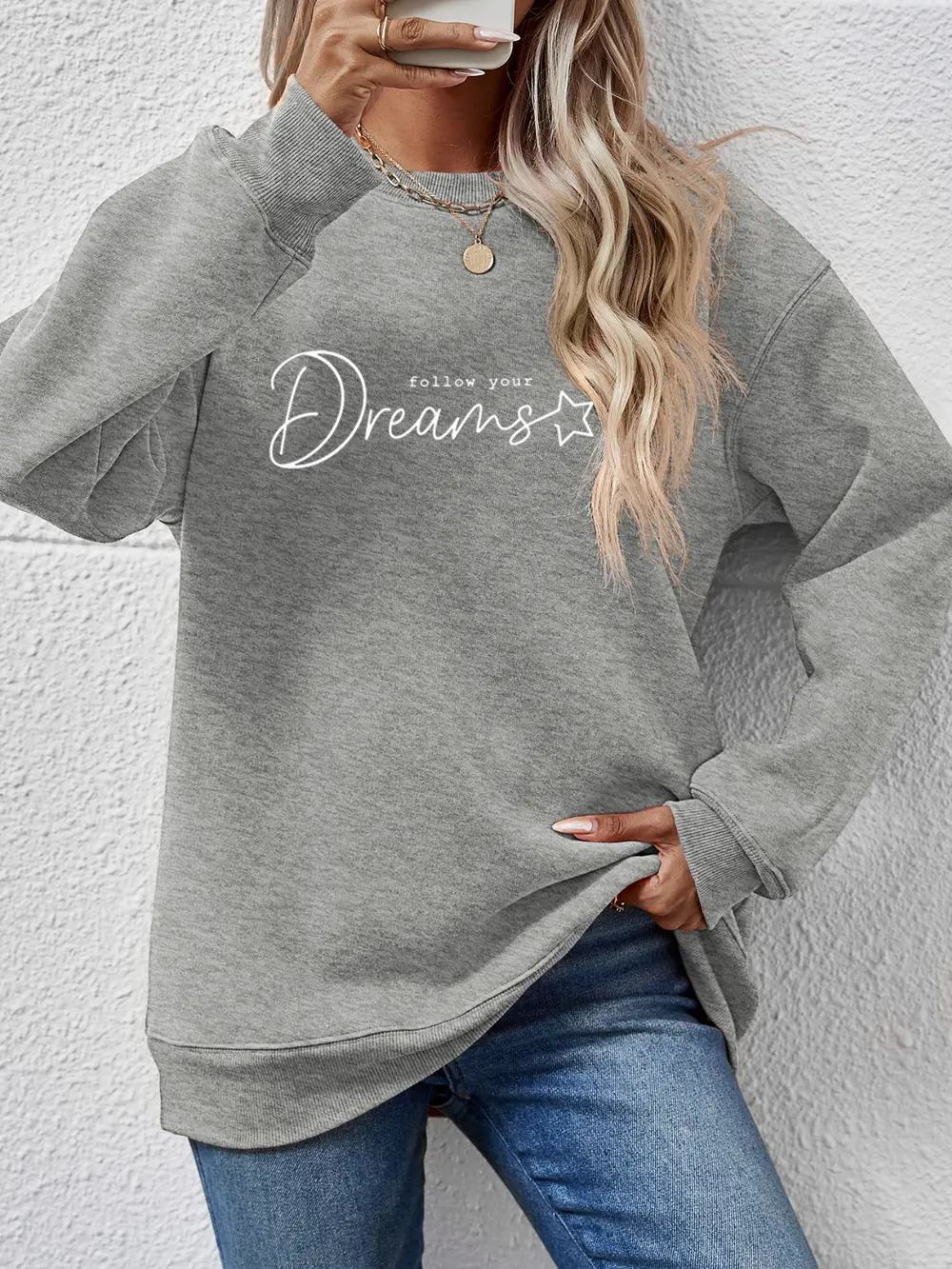 FOLLOW YOUR DREAMS Graphic Sweatshirt, image 2
