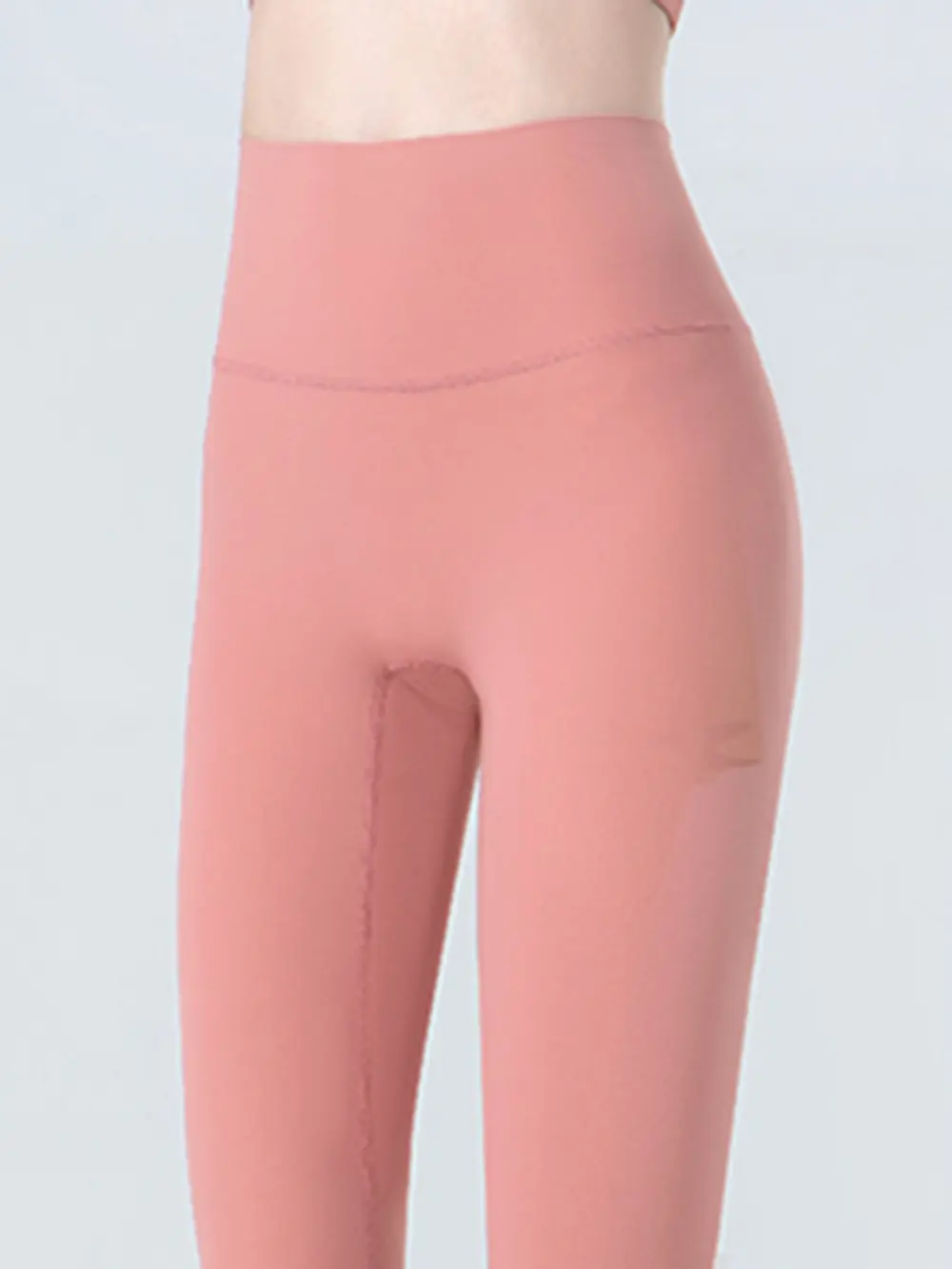 Wide Waistband Cropped Sports Leggings, image 4