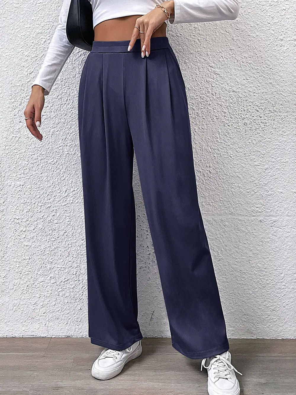 High Waist Straight Pants, image 3