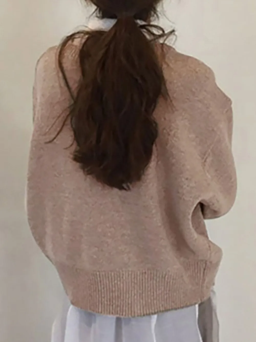 Dropped Shoulder Buttoned Cardigan, image 3