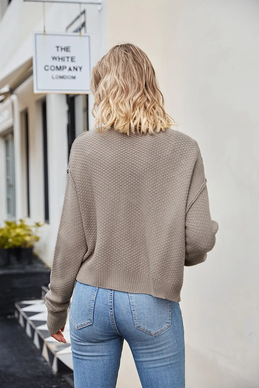 Button Down Exposed Seam Cardigan, image 3