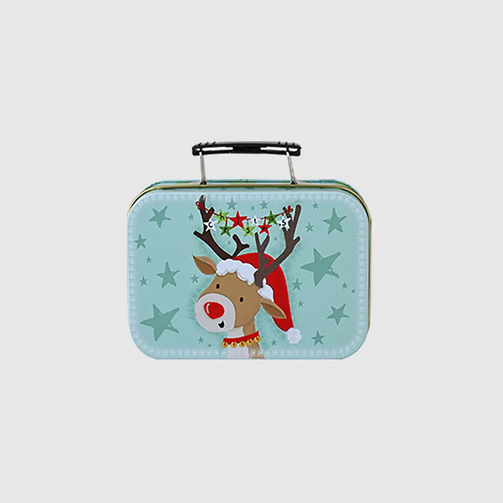 Random 1-Piece Christmas Tinplate Box, image 2