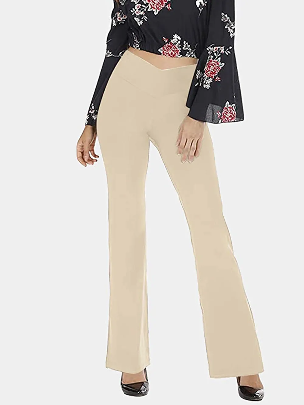 V-Waist Bootcut Long Pants, image 8
