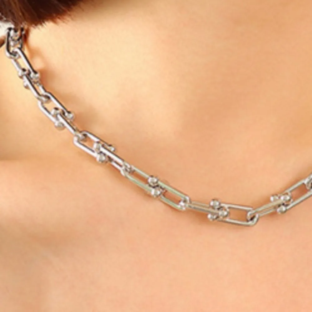 Chunky Chain Titanium Steel Necklace, image 3