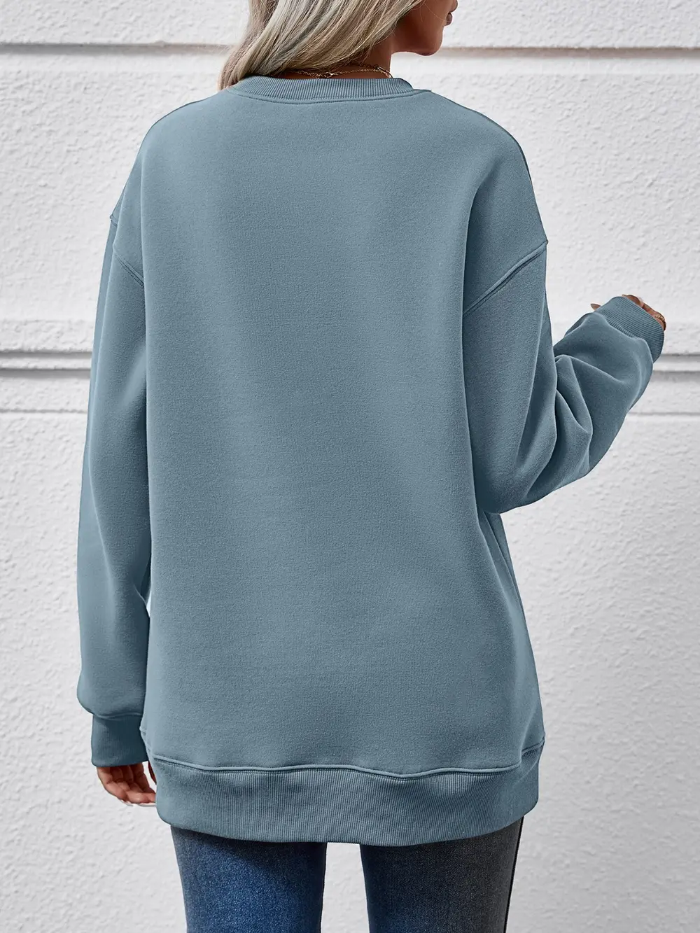 Christmas Tree Graphic Drop Shoulder Sweatshirt, image 13