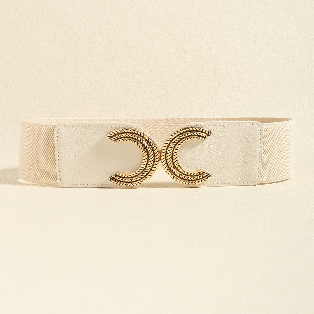 Double C Buckle Elastic Belt, image 4