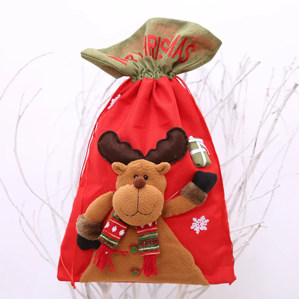 Drawstring Christmas Gift Bag, image 4