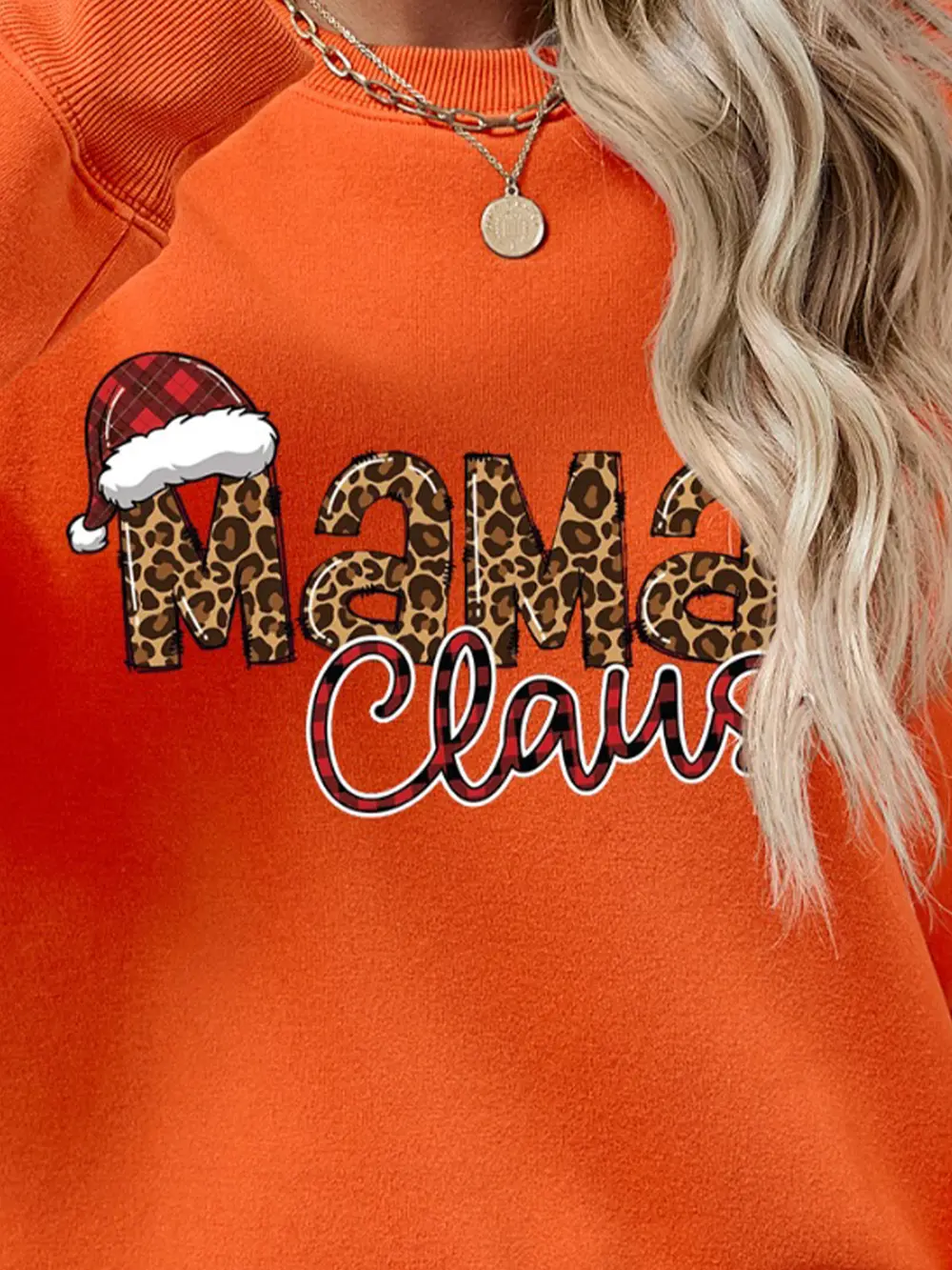 Round Neck Letter Graphic Long Sleeve Sweatshirt, image 26