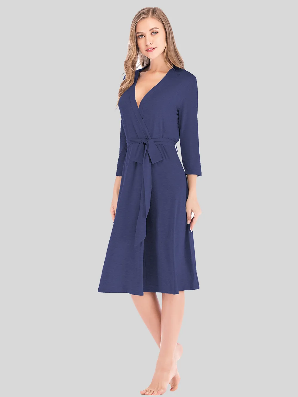 Plunge Tie Front Night Dress, image 8