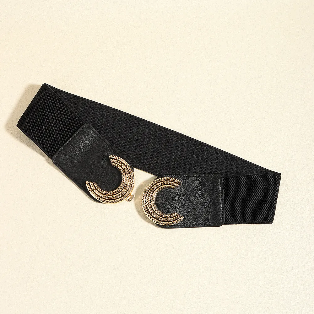 Double C Buckle Elastic Belt, image 10