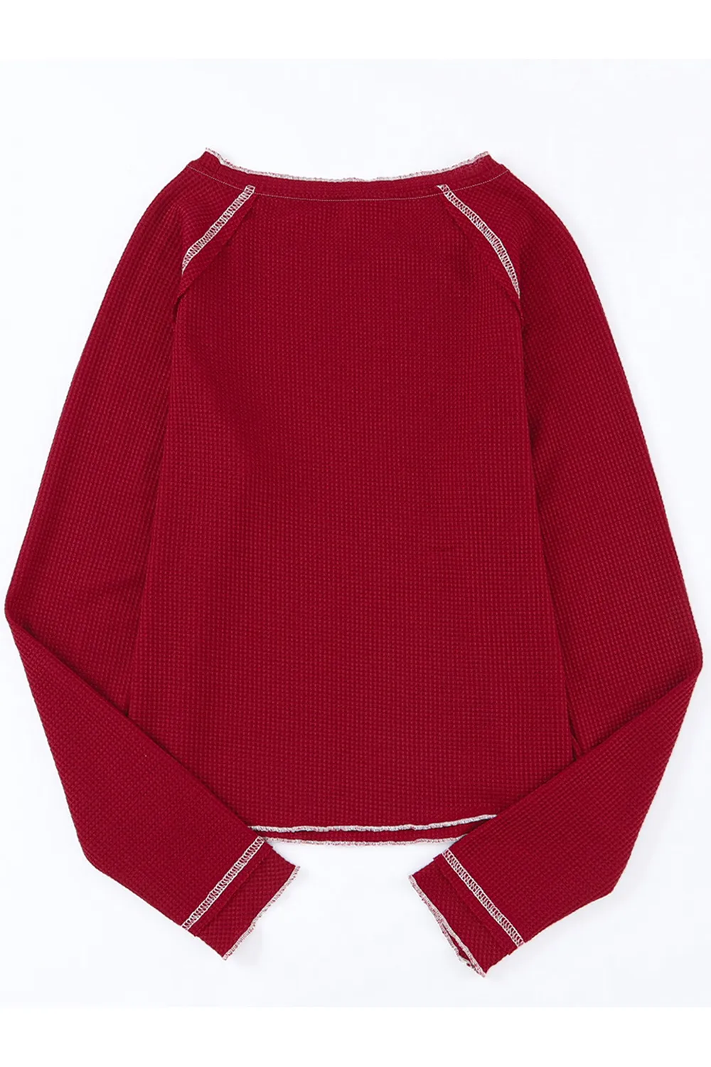 Christmas Tree Sequin Waffle Knit Long Sleeve Sweatshirt, image 2