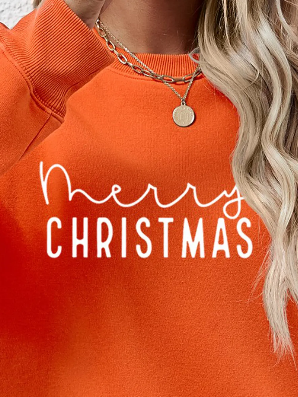 MERRY CHRISTMAS Dropped Shoulder Sweatshirt, image 4