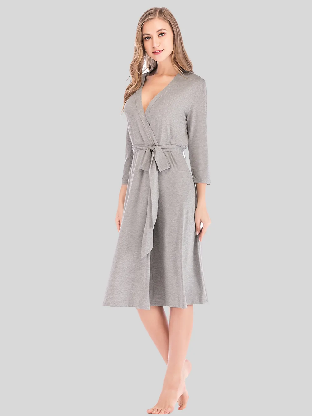 Plunge Tie Front Night Dress, image 4