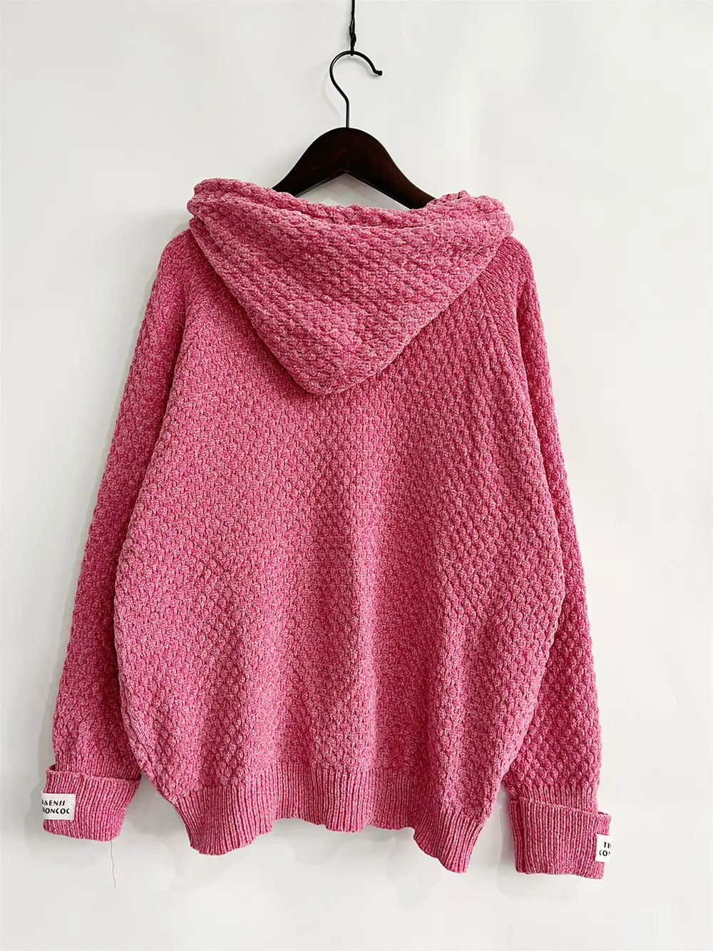 Drawstring Long Sleeve Hooded Sweater, image 9