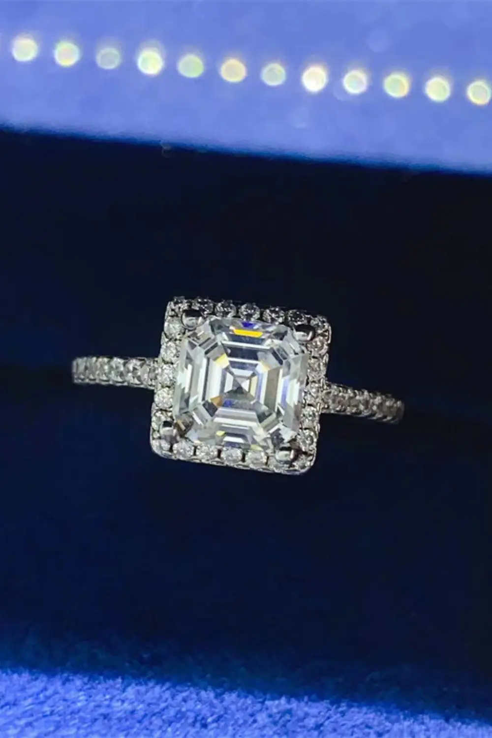 2 Carat Moissanite 925 Sterling Silver Ring, image 8