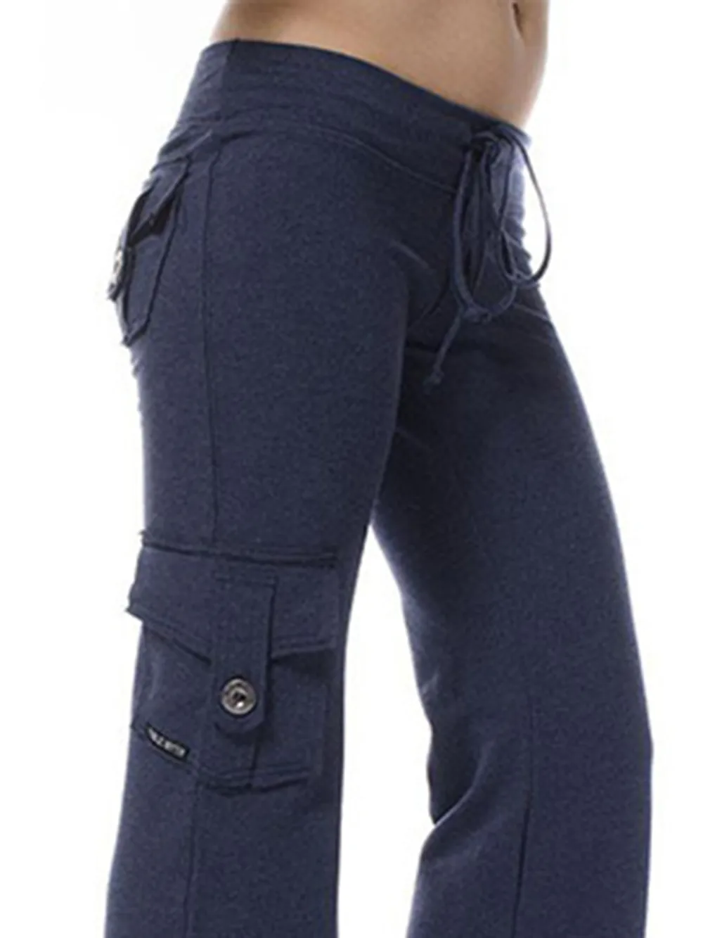 Mid Waist Pants with Pockets, image 18