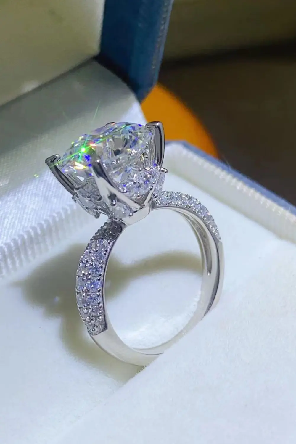 5 Carat Moissanite 925 Sterling Silver Ring, image 5