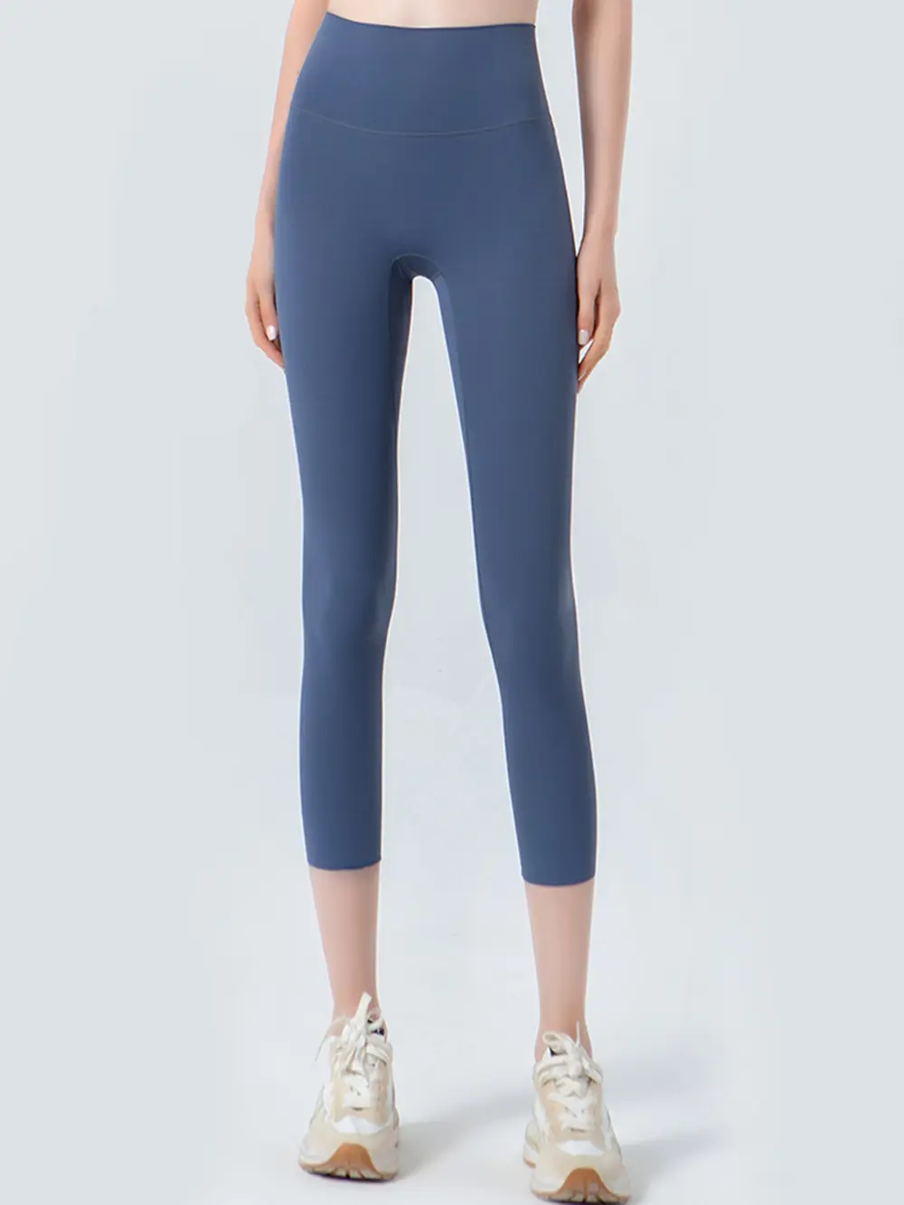 Wide Waistband Cropped Sports Leggings, image 5