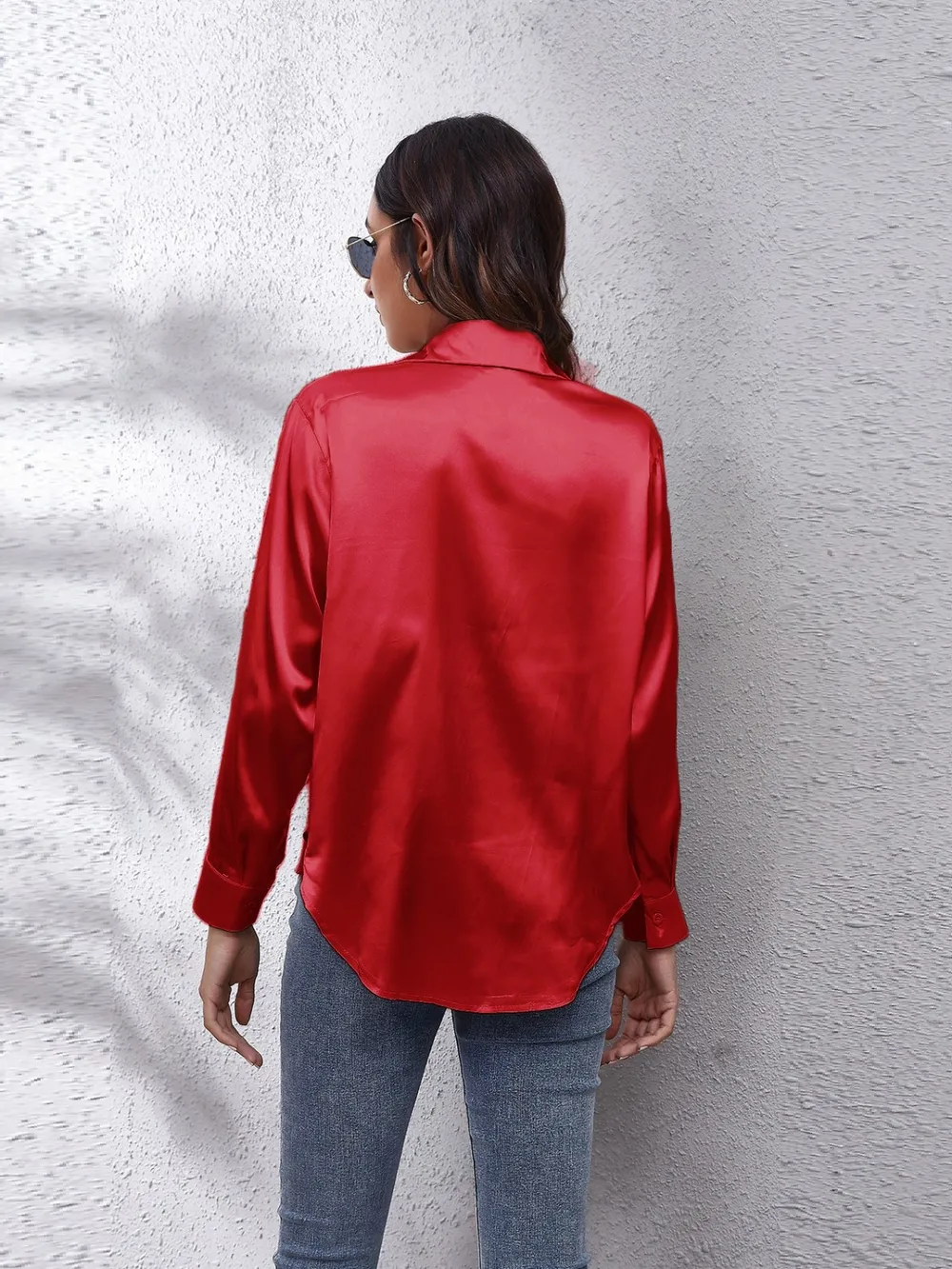 Button Up Collared Neck Long Sleeve Shirt, image 7