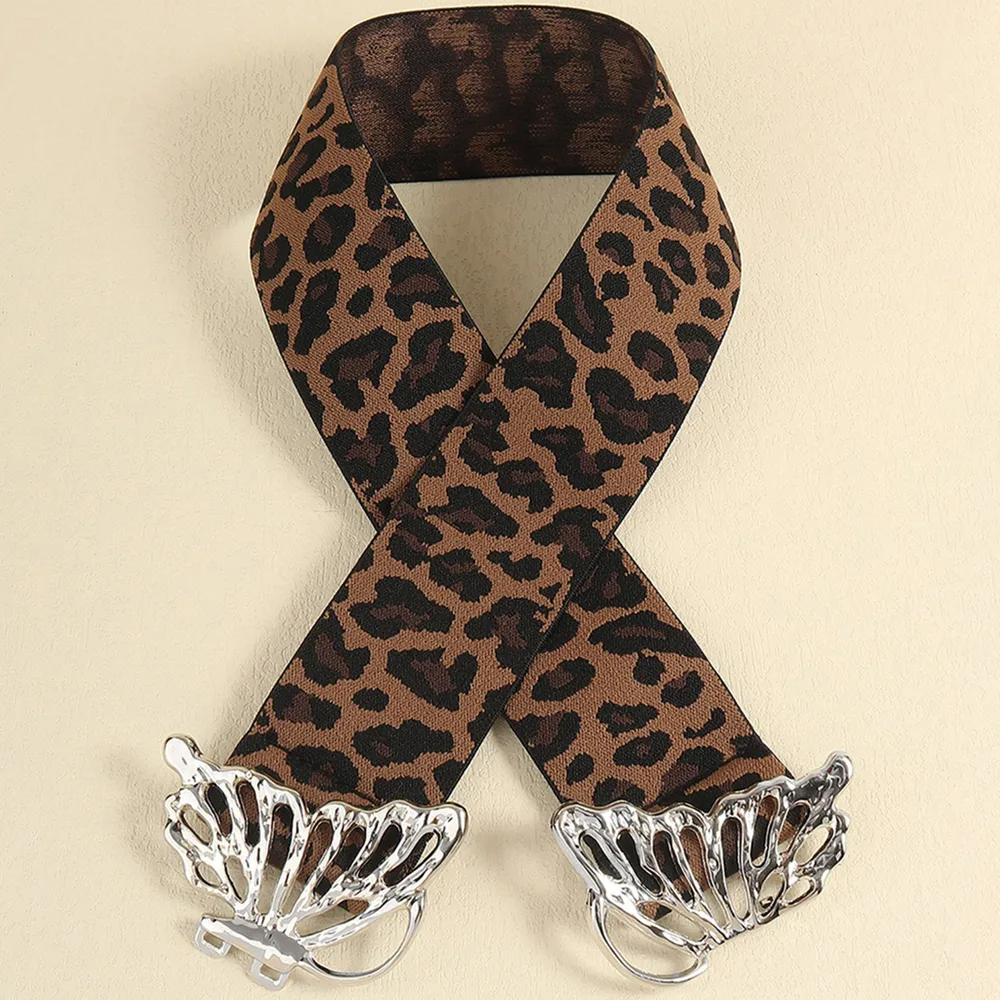 Butterfly Alloy Buckle Elastic Belt, image 6
