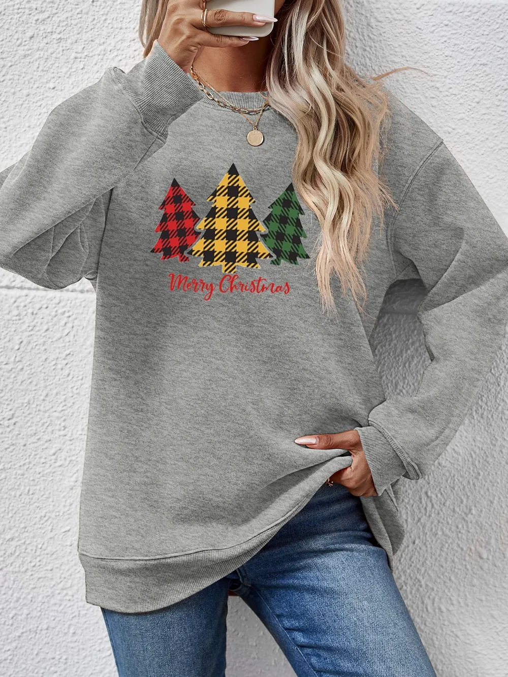 MERRY CHRISTMAS Dropped Shoulder Sweatshirt, image 5