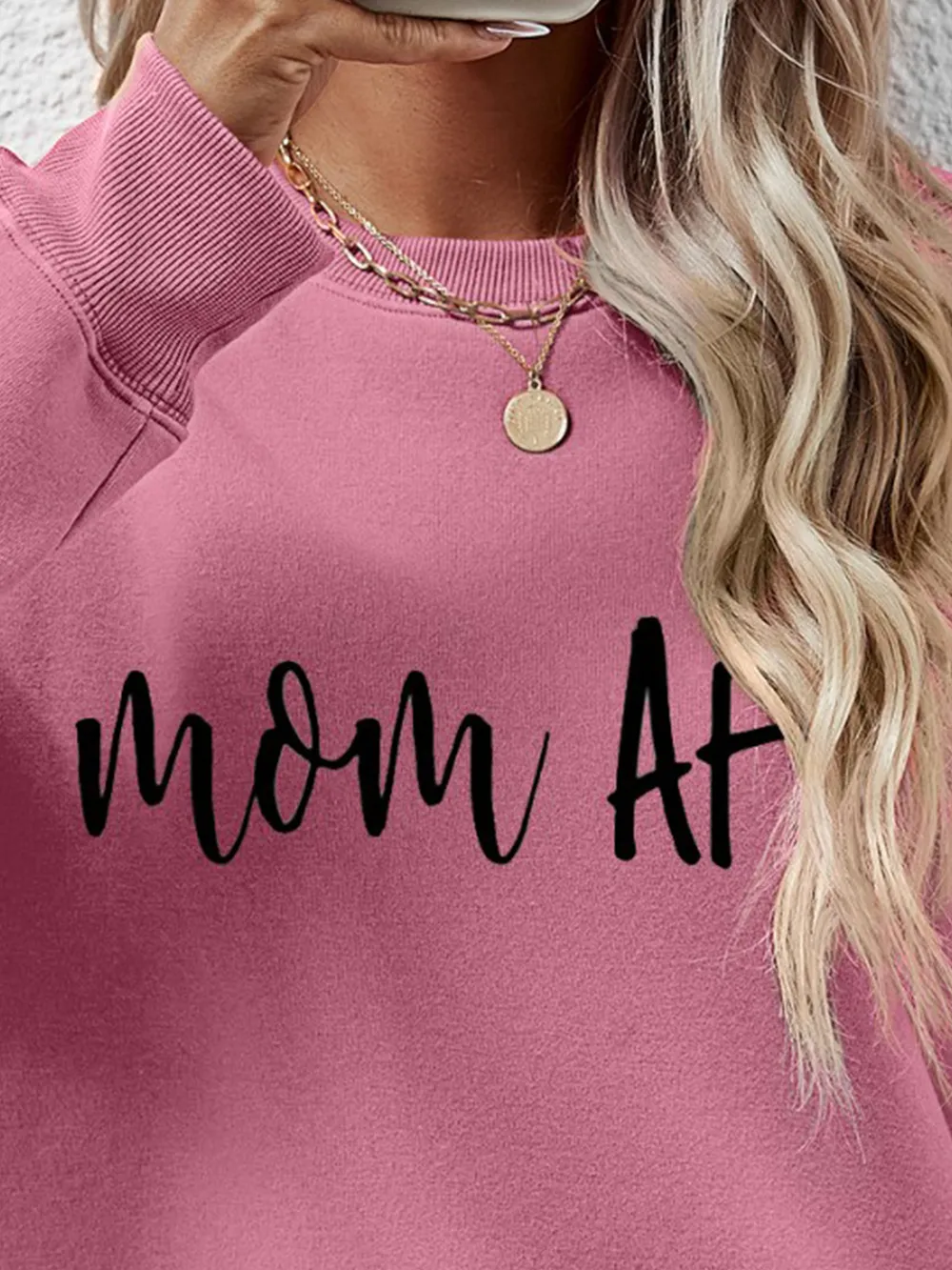 Letter Graphic Dropped Shoulder Sweatshirt, image 17