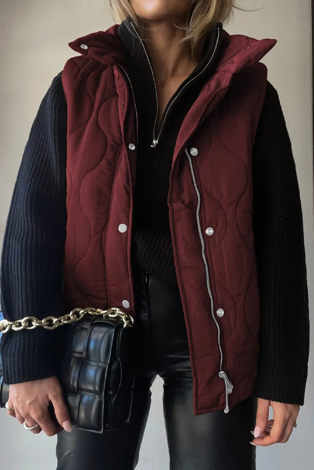 Collared Neck Vest with Pockets, image 13