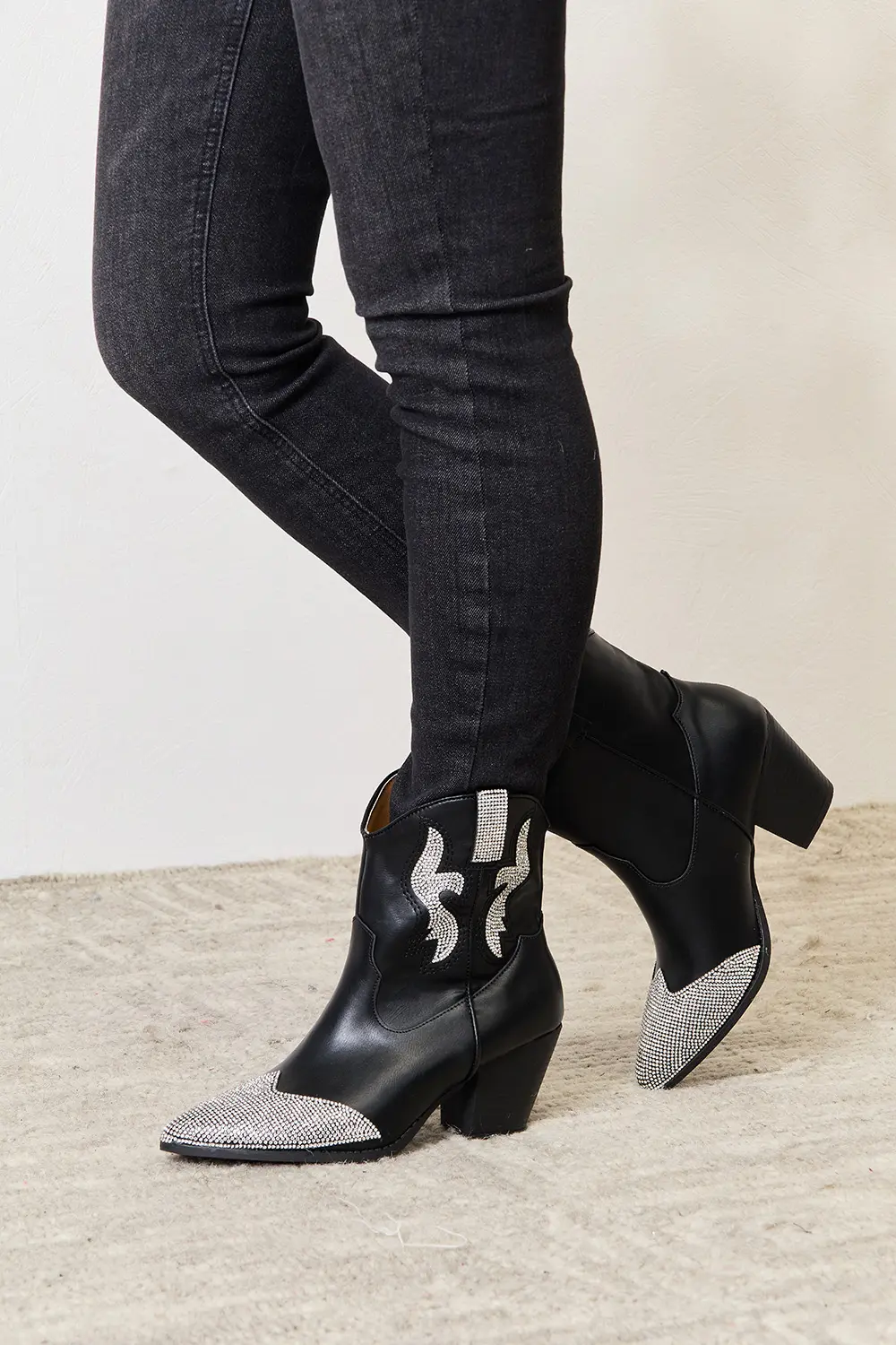Rhinestone Pointed Boots, image 3