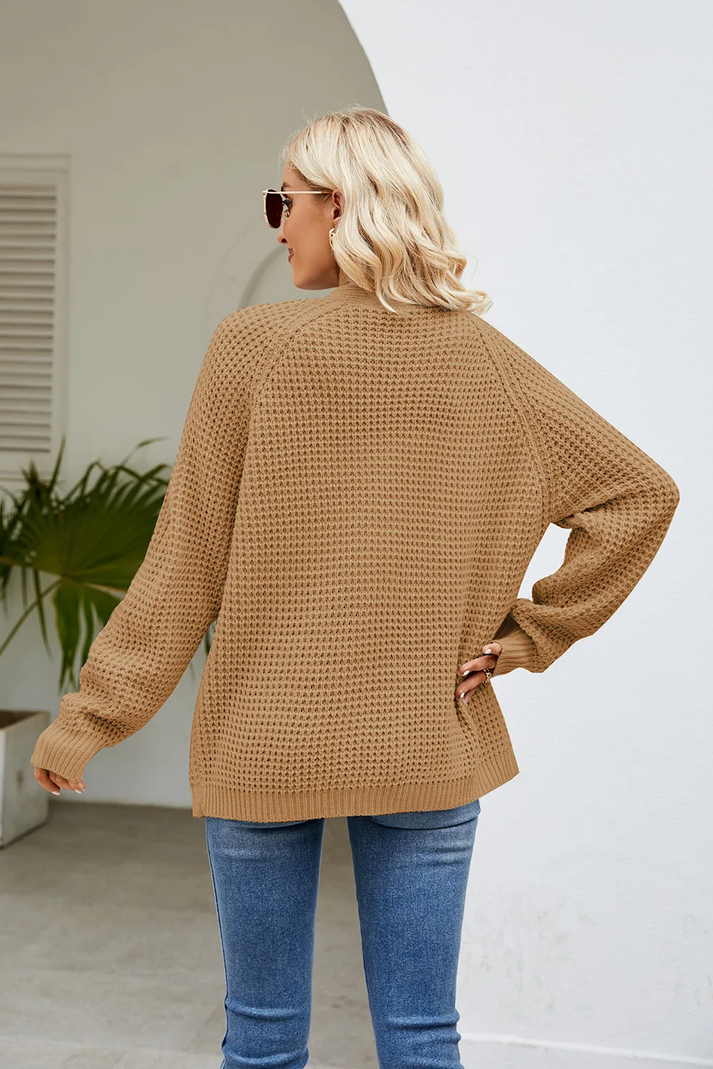 Open Front Long Sleeve Cardigan with Pockets, image 12