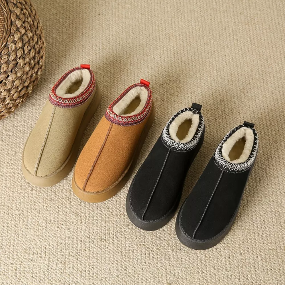 Faux Fur Center-Seam Slippers, image 3