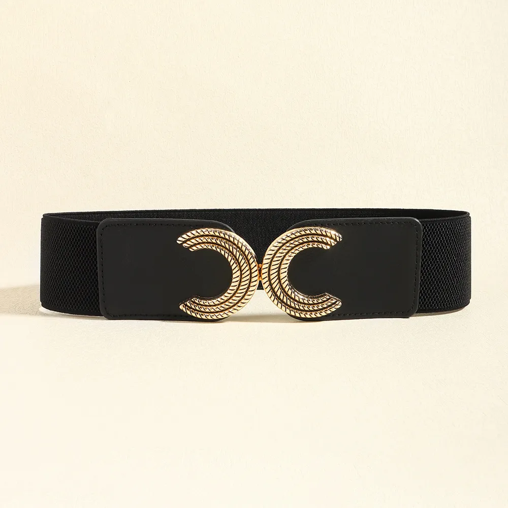 Double C Buckle Elastic Belt, image 9