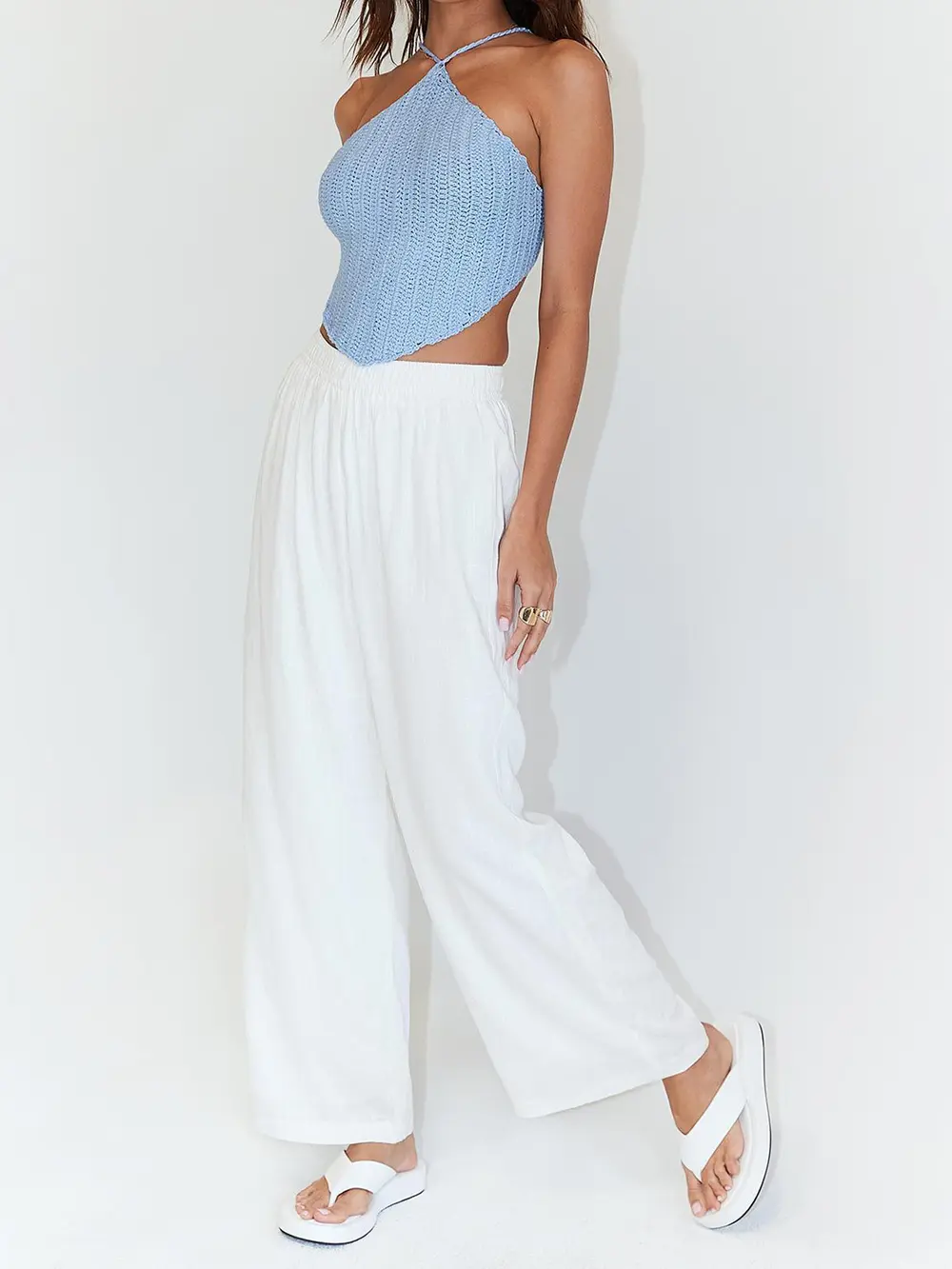 Tie Back Sleeveless Tank Top, image 6