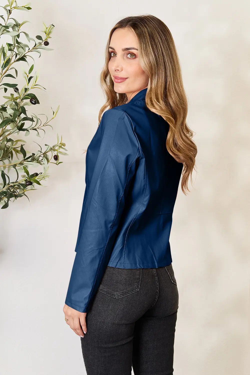 Mock Neck Zip Up Jacket, image 18