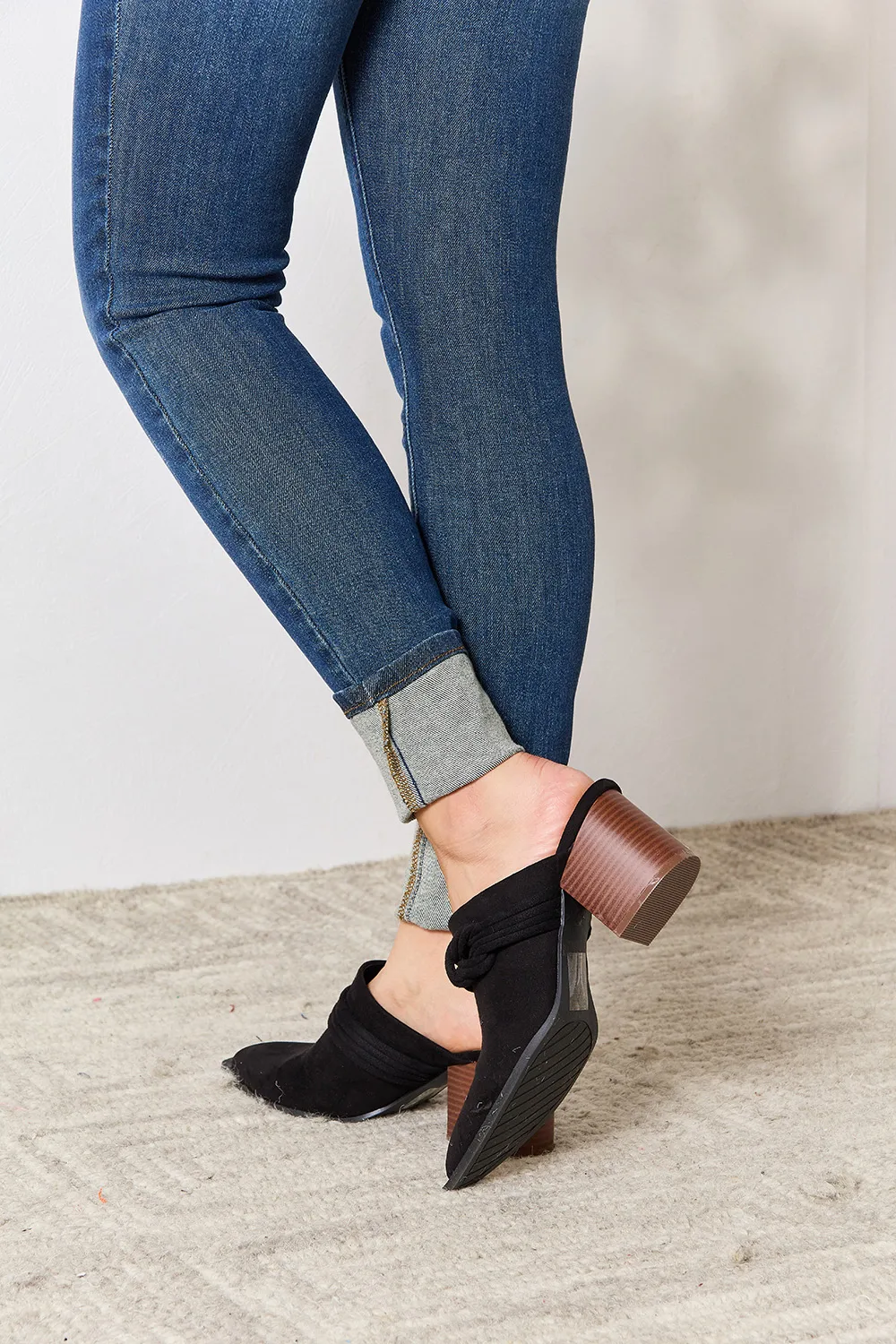 Pointed-Toe Braided Trim Mules, image 4