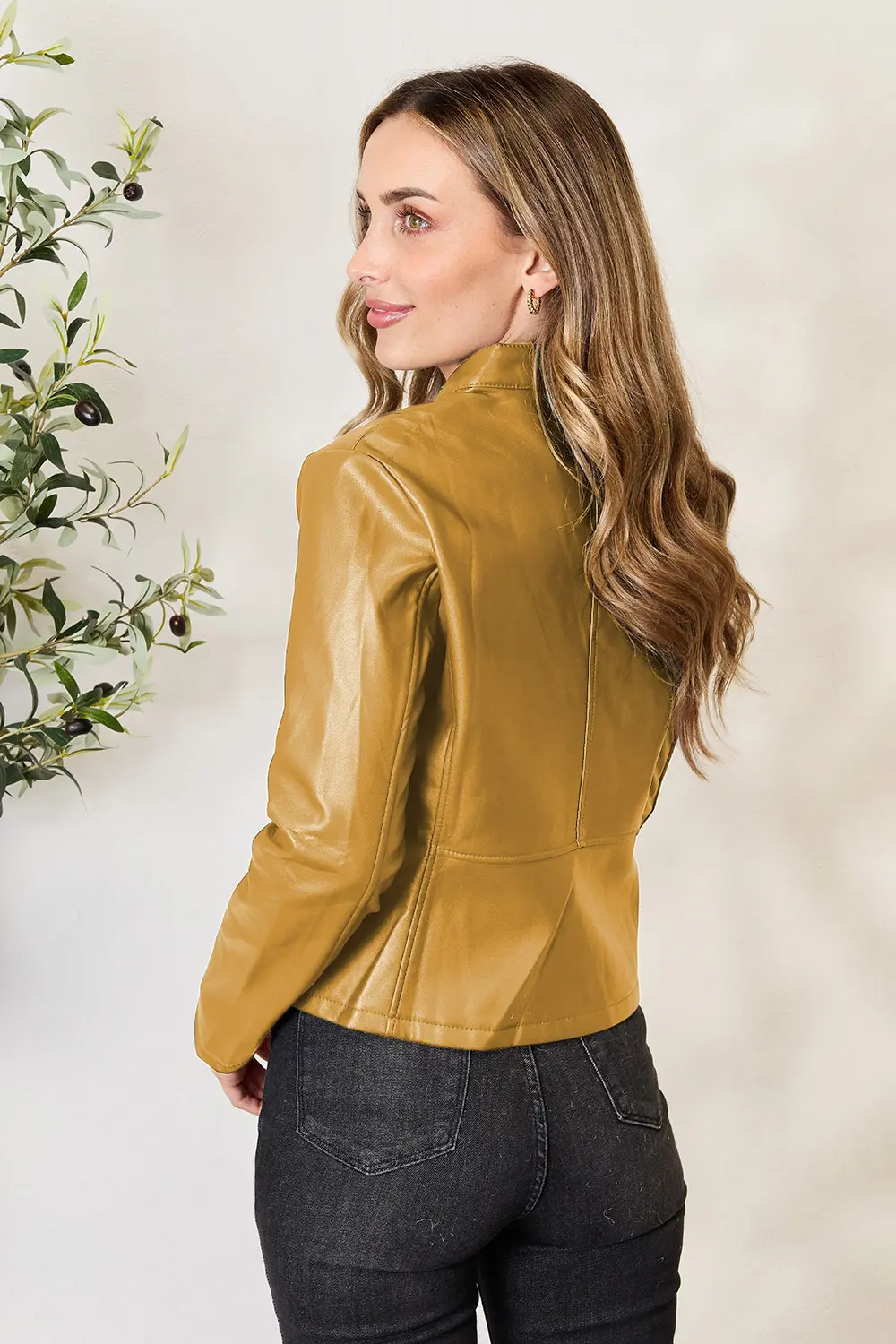 Mock Neck Zip Up Jacket, image 19