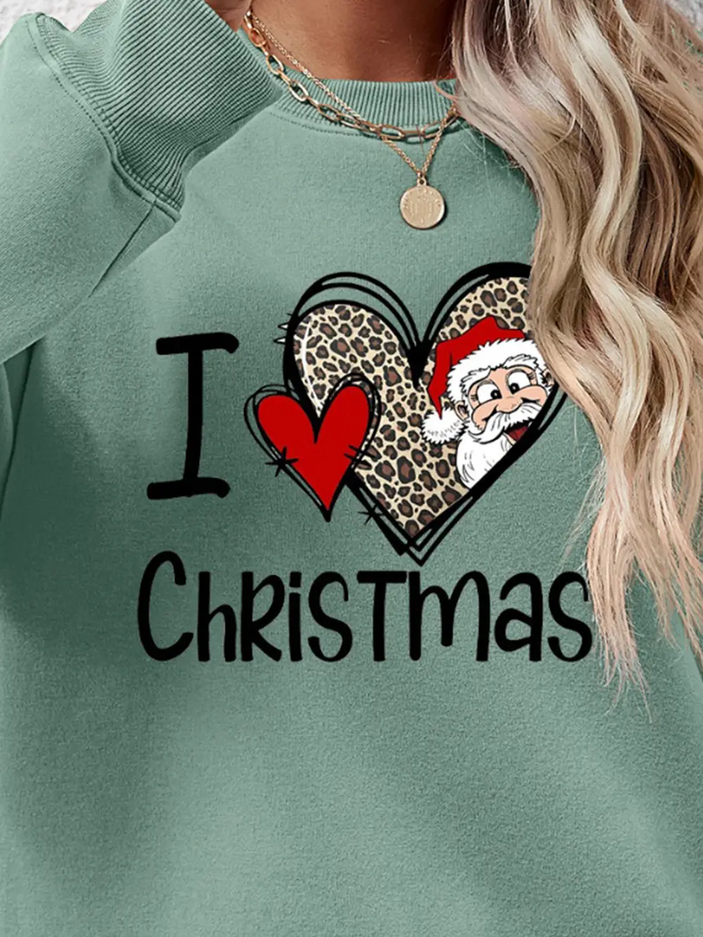 CHRISTMAS Graphic Round Neck Sweatshirt, image 21