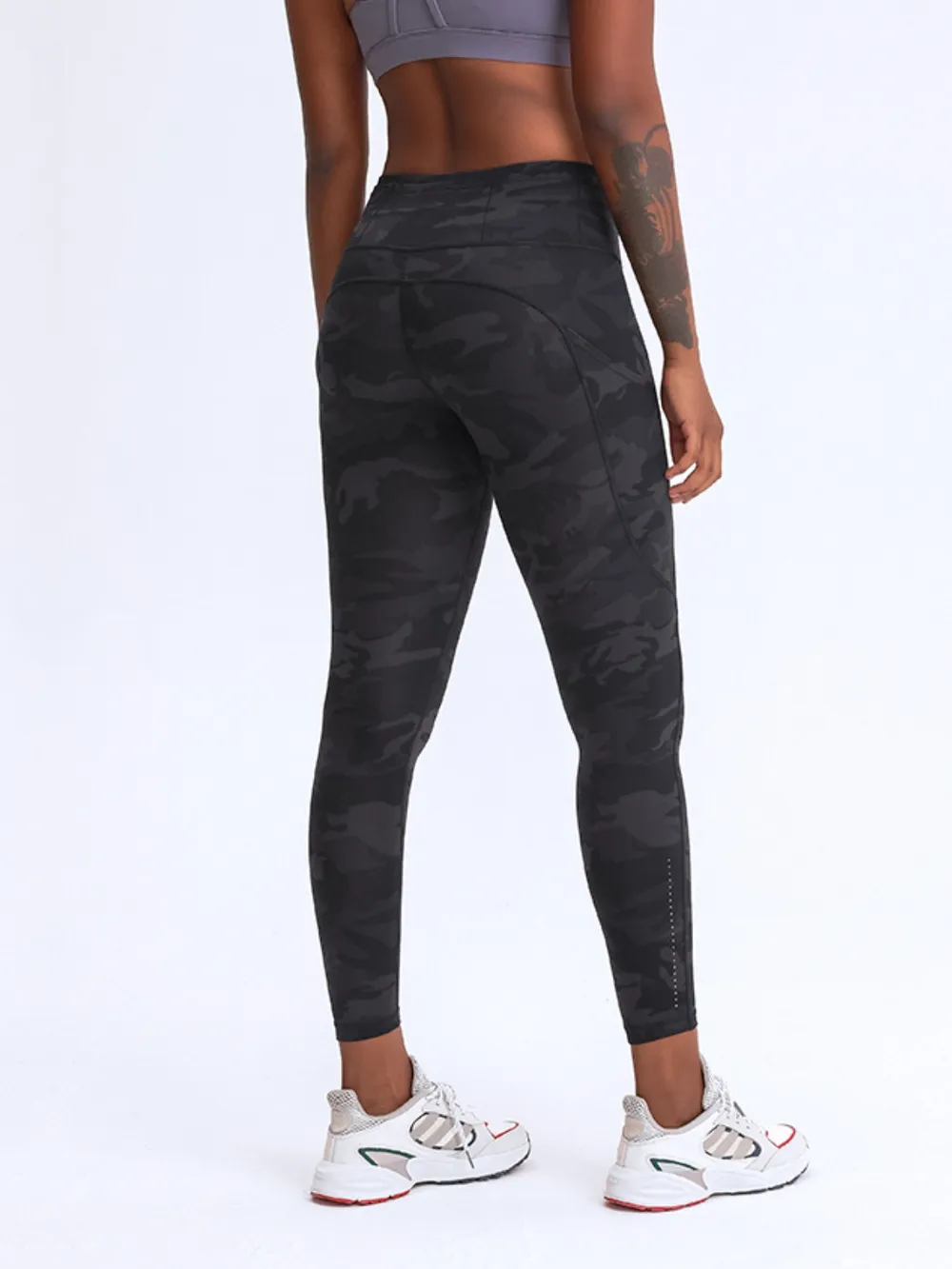 Wide Waistband Leggings with Pockets, image 8