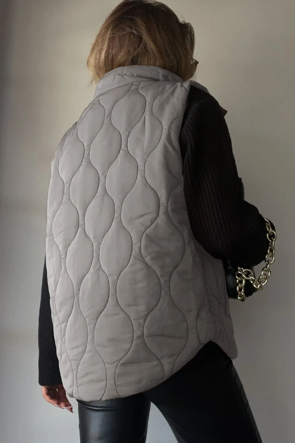 Collared Neck Vest with Pockets, image 5