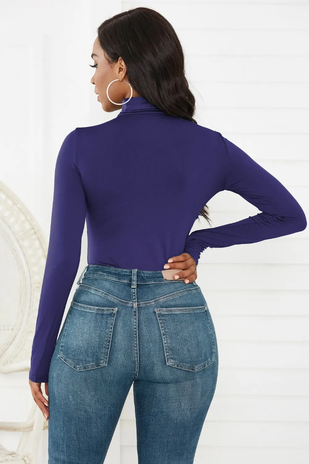 Turtleneck Long Sleeve Bodysuit, image 27