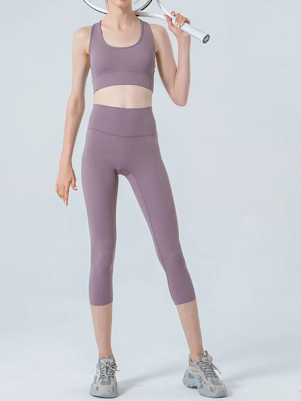 Wide Waistband Cropped Sports Leggings, image 21