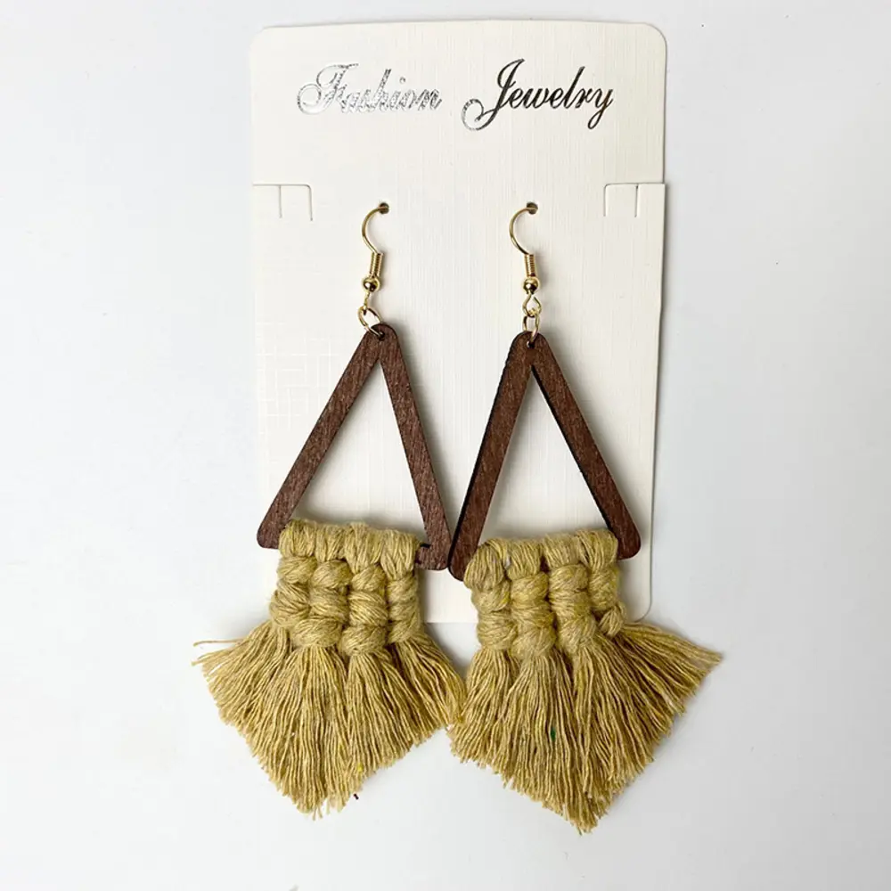 Tassel Detail Geometric Earrings, image 10