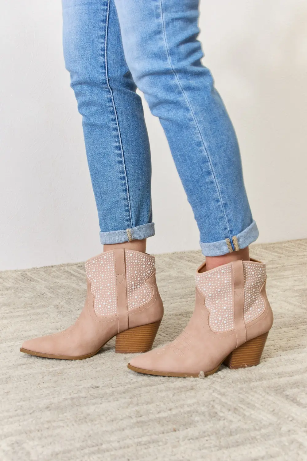 Rhinestone Ankle Cowgirl Booties, image 4