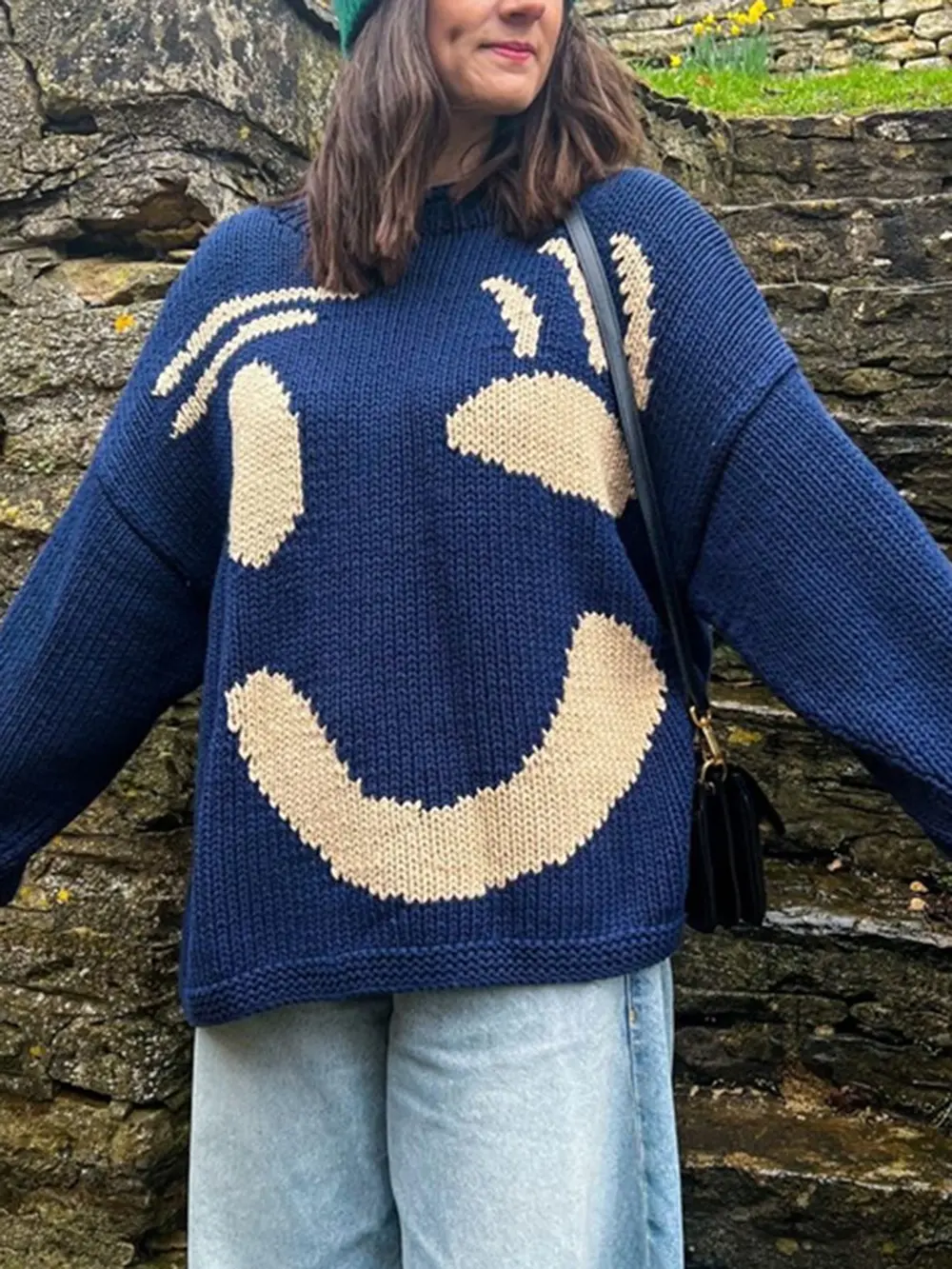 Contrast Drop Shoulder Long Sleeve Sweater, image 9
