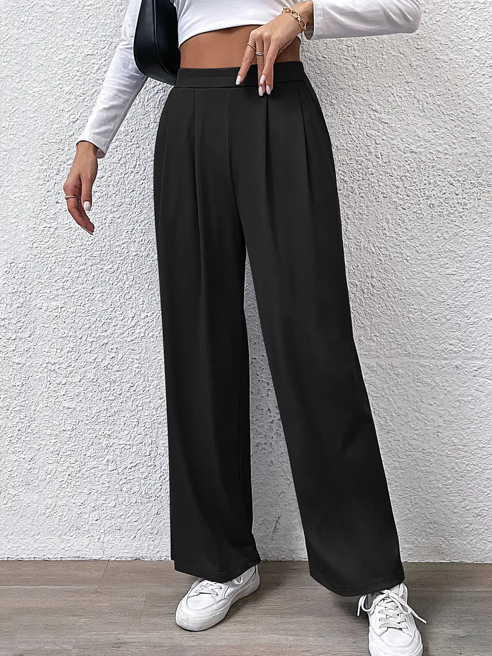 High Waist Straight Pants, image 4