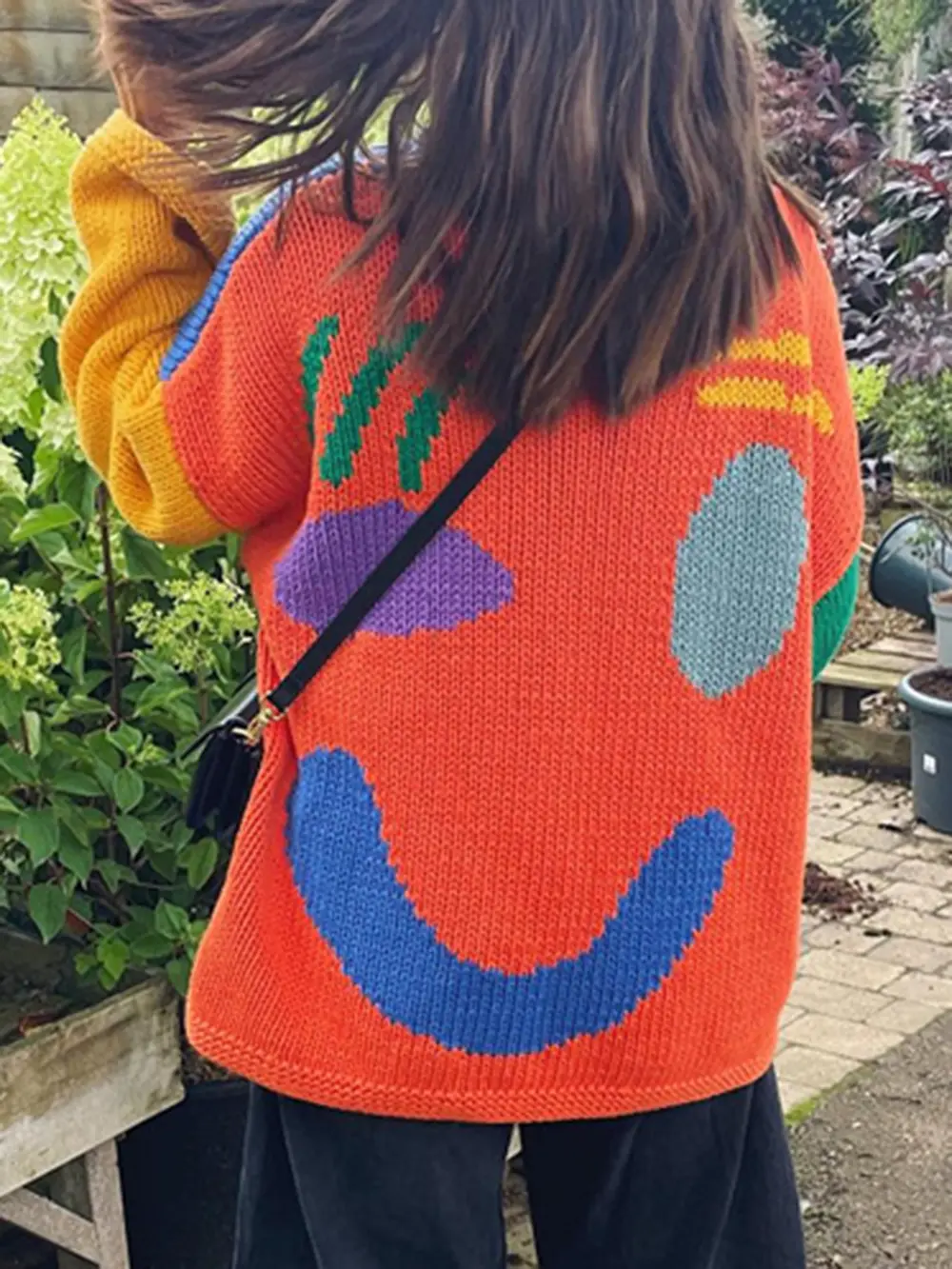 Contrast Drop Shoulder Long Sleeve Sweater, image 12